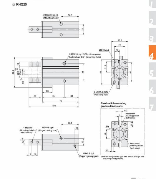 KHQ Pneumatic Parallel Gripper