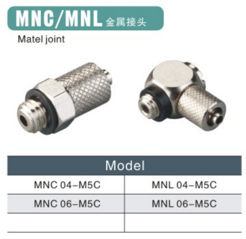 MNC/MNL Metal Mini Pneumatic Fitting