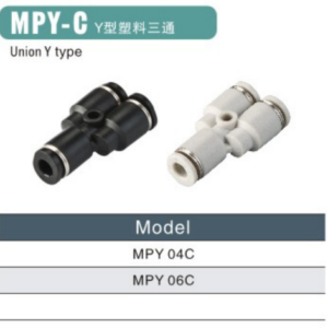 MPY-C Union Y Type Mini One-Touch Pneumatic Fitting